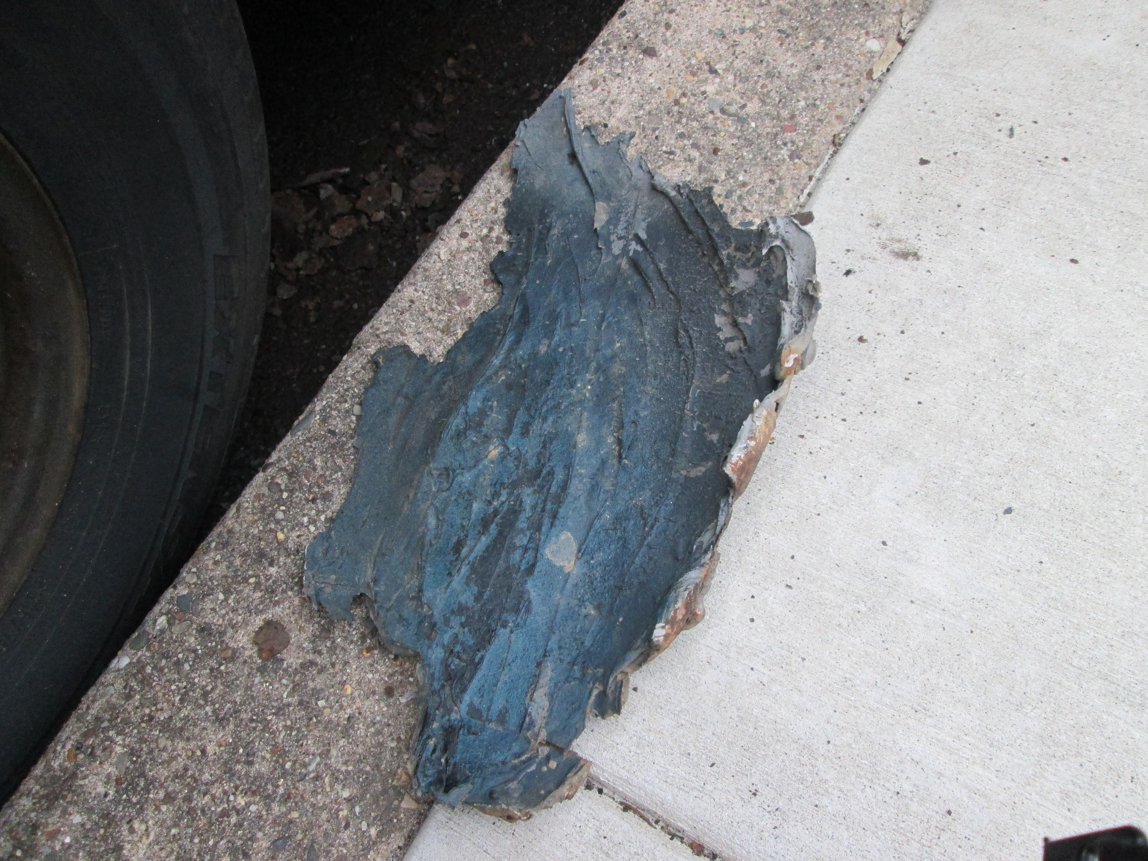 huge patch of bondo put in by MAACOa few years back to cover rust from road salt damage.